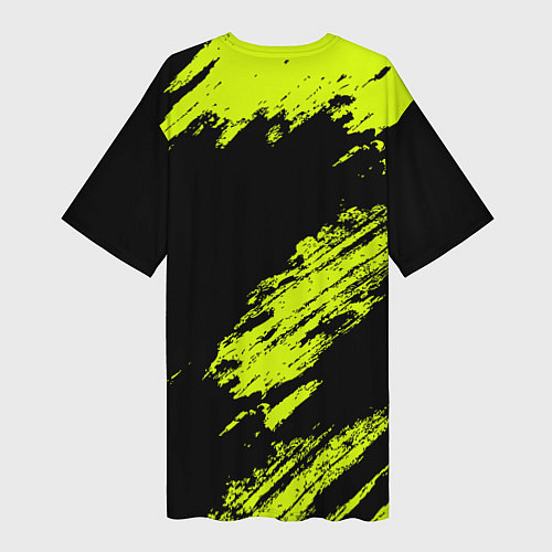 Женская длинная футболка Трафальгар Ло Киборг - One Piece / 3D-принт – фото 2