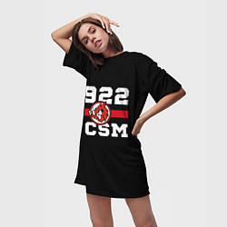 Футболка женская длинная 1922 FCSM, цвет: 3D-принт — фото 2