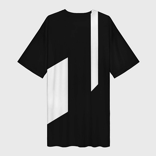 Женская длинная футболка Ведьмак линии киберпанк / 3D-принт – фото 2