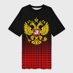Женская длинная футболка Русский мир