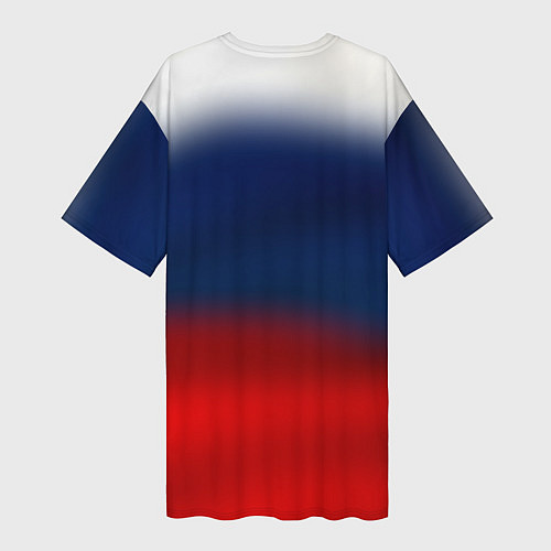 Женская длинная футболка Символика России герб / 3D-принт – фото 2
