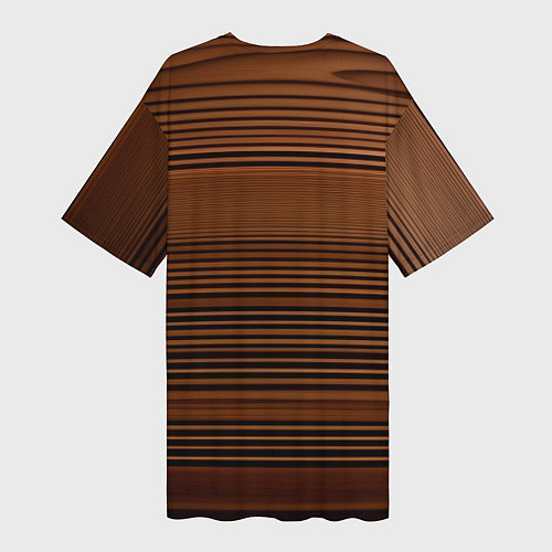 Женская длинная футболка Деревяшка / 3D-принт – фото 2