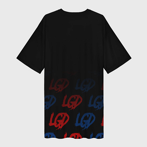 Женская длинная футболка LGD style / 3D-принт – фото 2