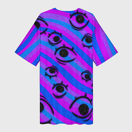 Женская длинная футболка Not to panic / 3D-принт – фото 2