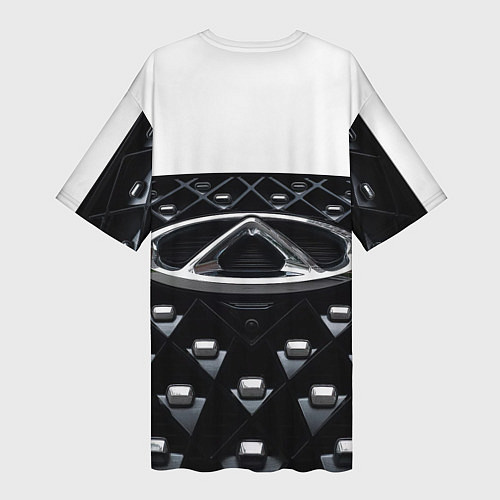 Женская длинная футболка Omoda омода / 3D-принт – фото 2