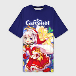 Женская длинная футболка Paimon: Genshin Impact