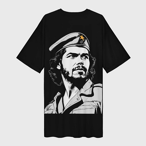 Женская длинная футболка Che Guevara - До победы / 3D-принт – фото 2