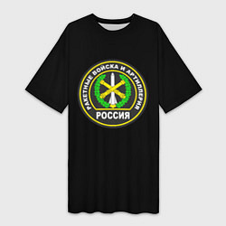 Женская длинная футболка Ракетные войска РФ