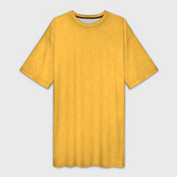 Женская длинная футболка Жёлтый однотонный текстура