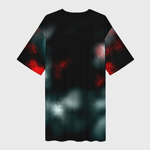Женская длинная футболка Dead by daylight horror / 3D-принт – фото 2