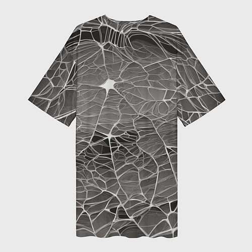 Женская длинная футболка Паутина паука / 3D-принт – фото 2