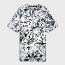 Женская длинная футболка Магия бриллиантового мерцания