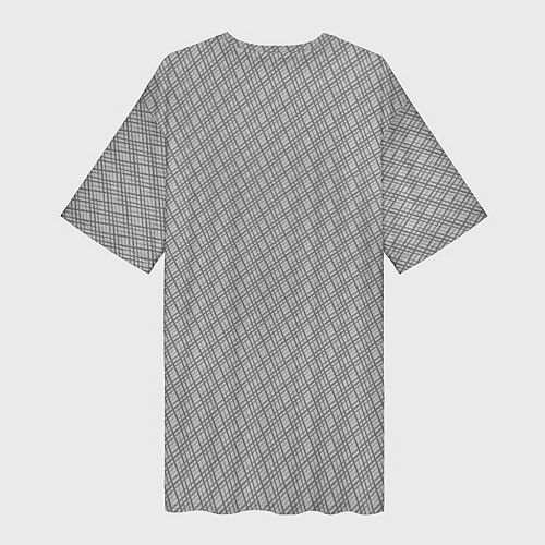 Женская длинная футболка Перекрестная штриховка / 3D-принт – фото 2