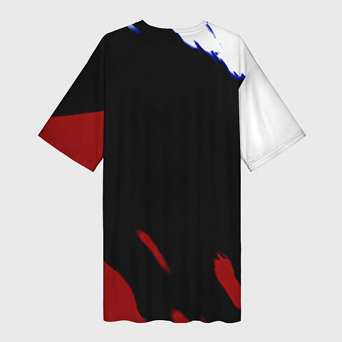Женская длинная футболка Ссср моя страна краски / 3D-принт – фото 2