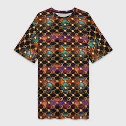 Женская длинная футболка Luxury abstract pattern