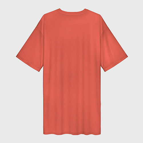 Женская длинная футболка Влюбленный енот сжимает лапками сердце / 3D-принт – фото 2