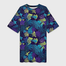 Женская длинная футболка Abstract vector pattern