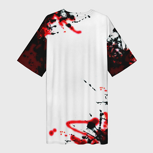 Женская длинная футболка Robocop краски / 3D-принт – фото 2