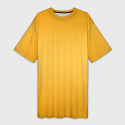 Женская длинная футболка Апельсиновый градиент