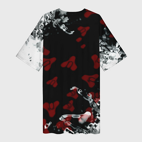 Женская длинная футболка Destiny pattern game / 3D-принт – фото 2