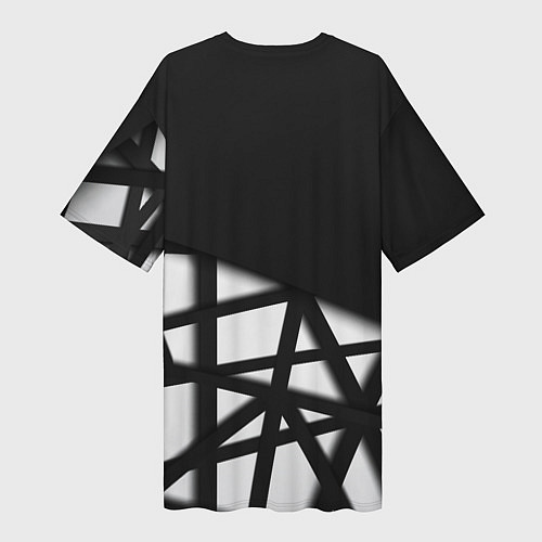 Женская длинная футболка Silent Hill геометрия / 3D-принт – фото 2