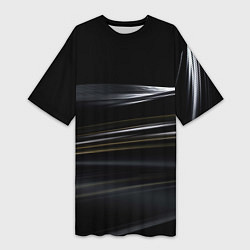 Женская длинная футболка Black abstract background