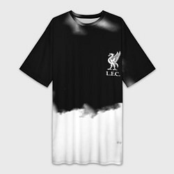 Женская длинная футболка Liverpool текстура
