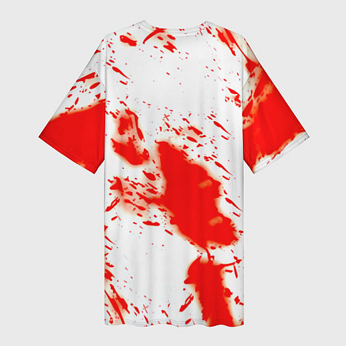 Женская длинная футболка Half life краски текстура брызги / 3D-принт – фото 2