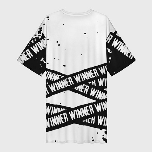 Женская длинная футболка Pubg текстура полосы / 3D-принт – фото 2