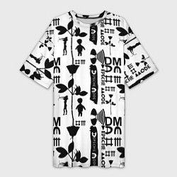 Женская длинная футболка Depeche Mode DM music