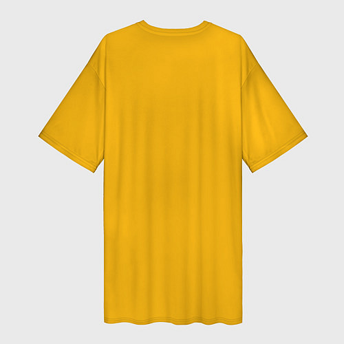 Женская длинная футболка Псидак желтая утка покемон / 3D-принт – фото 2