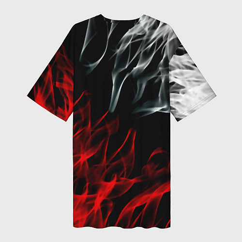 Женская длинная футболка Farcry flame / 3D-принт – фото 2