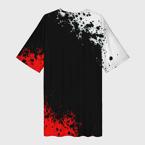 Женская длинная футболка Farcry текстура краски / 3D-принт – фото 2