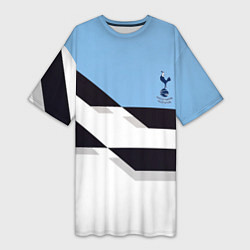Женская длинная футболка Tottenham sport geometry