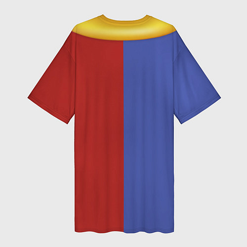 Женская длинная футболка Костюм Помни удивительный цифровой цирк / 3D-принт – фото 2