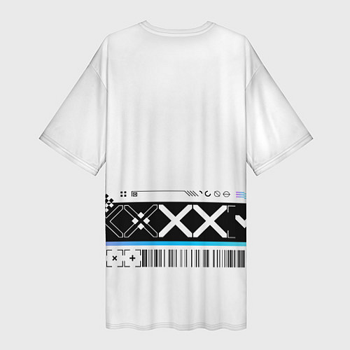 Женская длинная футболка Printstream white - скин CS / 3D-принт – фото 2