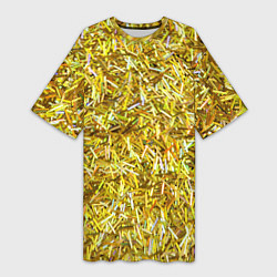 Женская длинная футболка Золотые ленточки