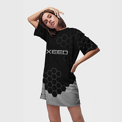 Футболка женская длинная Exceed, цвет: 3D-принт — фото 2