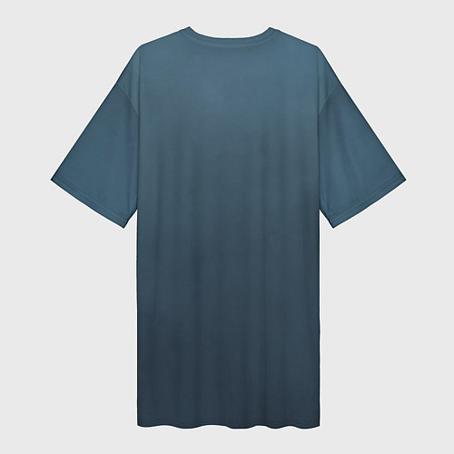Женская длинная футболка Знак мира в ладони / 3D-принт – фото 2