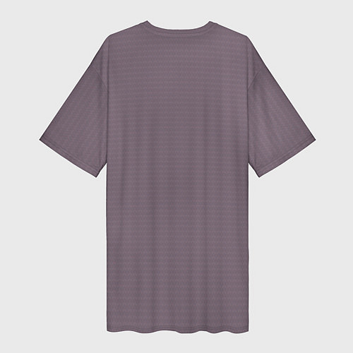 Женская длинная футболка Ежевичный однотонный текстурированный / 3D-принт – фото 2