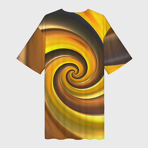 Женская длинная футболка Abiotic Factor желтый фон / 3D-принт – фото 2