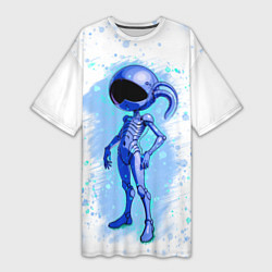 Женская длинная футболка Инопланетянин среди звезд - An alien among the sta