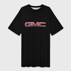 Женская длинная футболка GMC logo