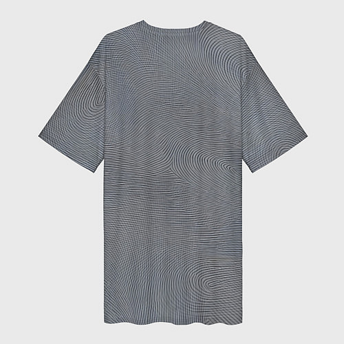 Женская длинная футболка Отпечатки / 3D-принт – фото 2