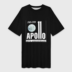 Женская длинная футболка Apollo space