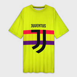 Футболка женская длинная Juventus sport line, цвет: 3D-принт