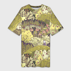 Женская длинная футболка Найди опоссума