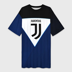 Женская длинная футболка Juventus sport geometry color