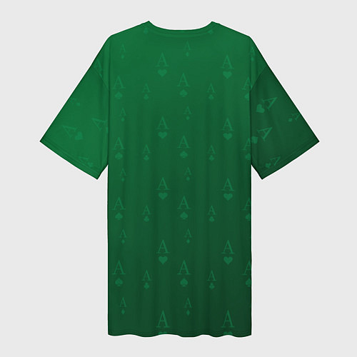 Женская длинная футболка Фишки -игра / 3D-принт – фото 2