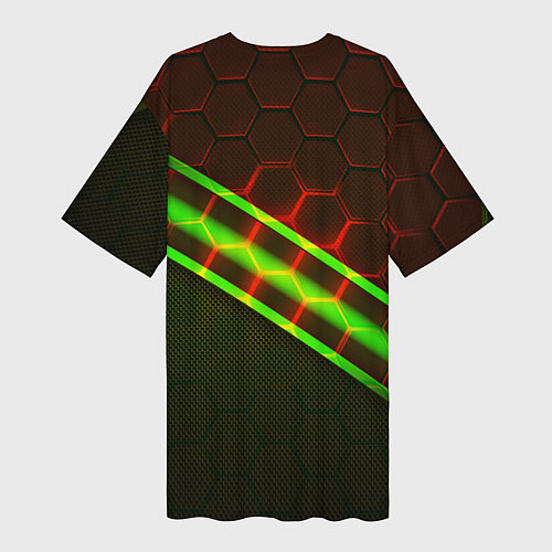 Женская длинная футболка Квейк броня палача / 3D-принт – фото 2